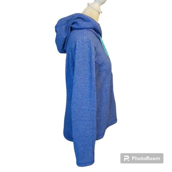 Fila Blue Women's 1/4 Zip Pullover Hoodie Size Medium - Picture 3 of 7